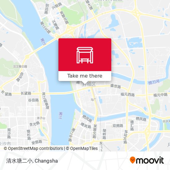 清水塘二小 map