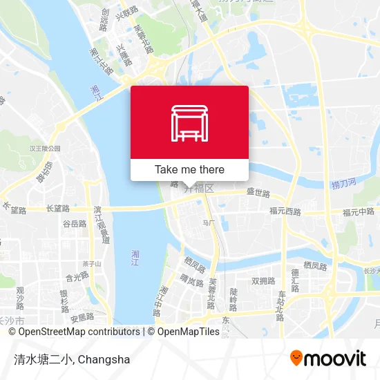 清水塘二小 map