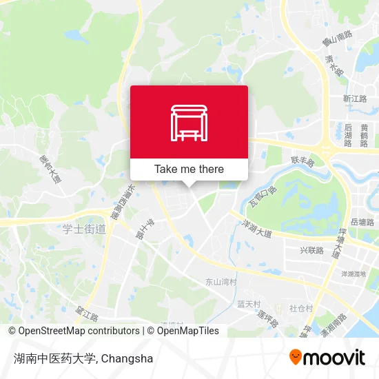 湖南中医药大学 map