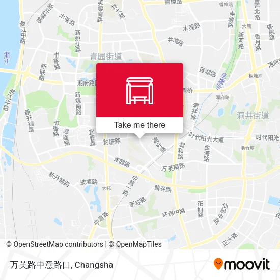 万芙路中意路口 map