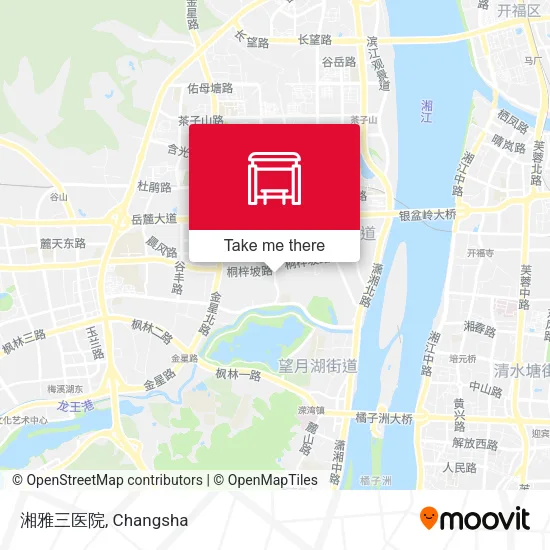 湘雅三医院 map