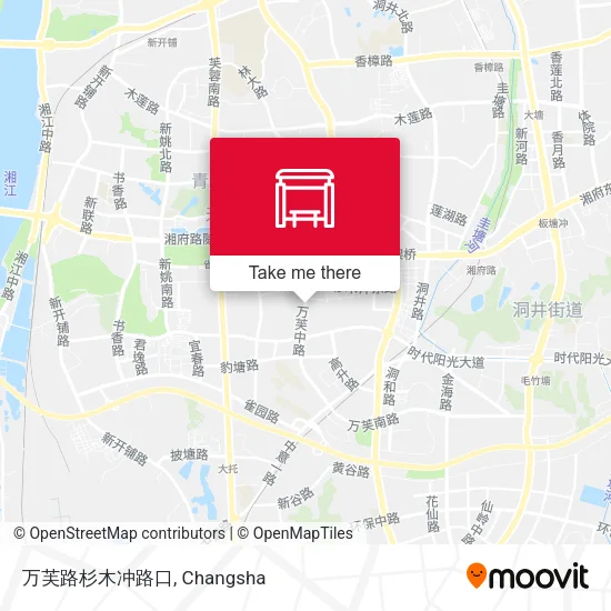 万芙路杉木冲路口 map