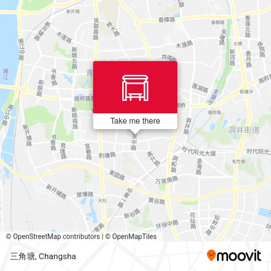 三角塘 map