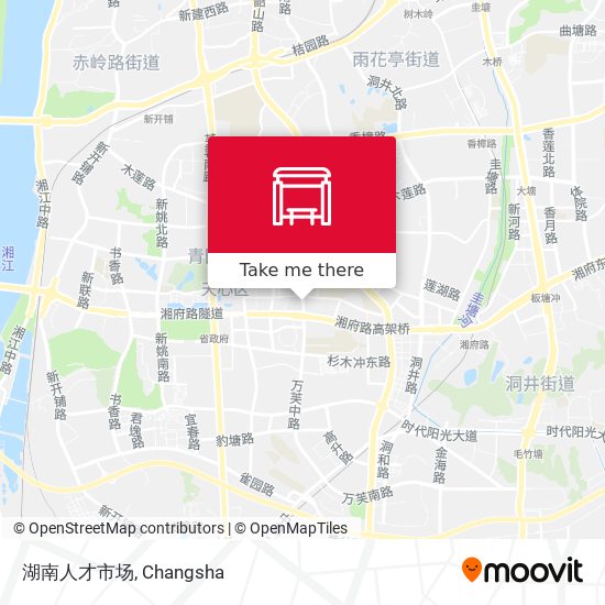 湖南人才市场 map
