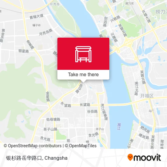 银杉路岳华路口 map