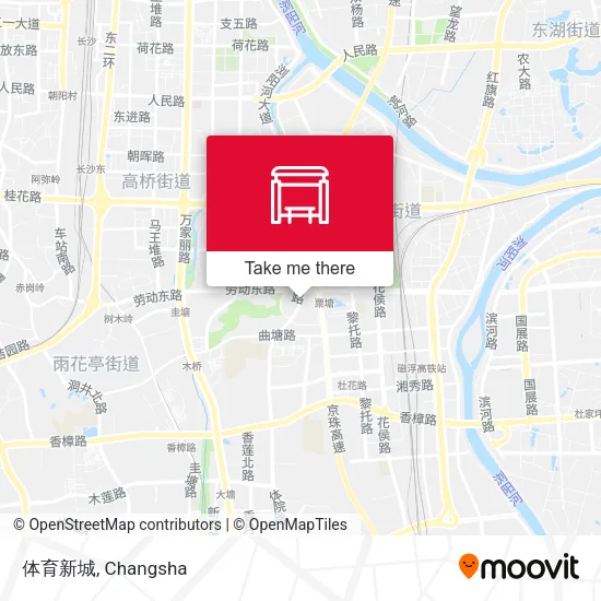 体育新城 map