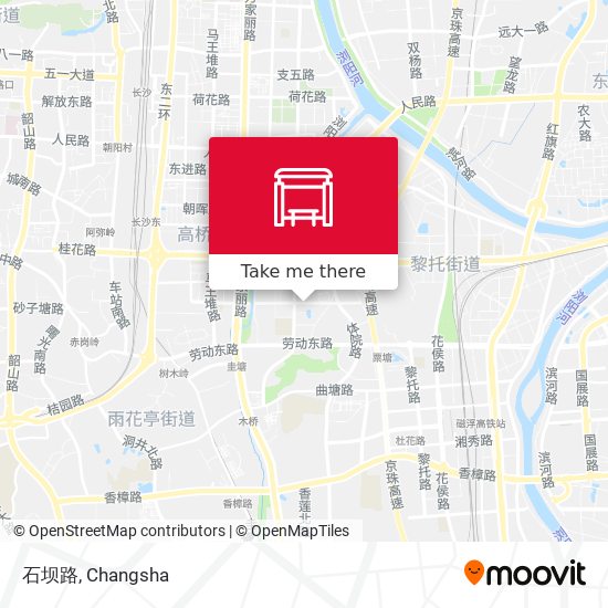 石坝路 map