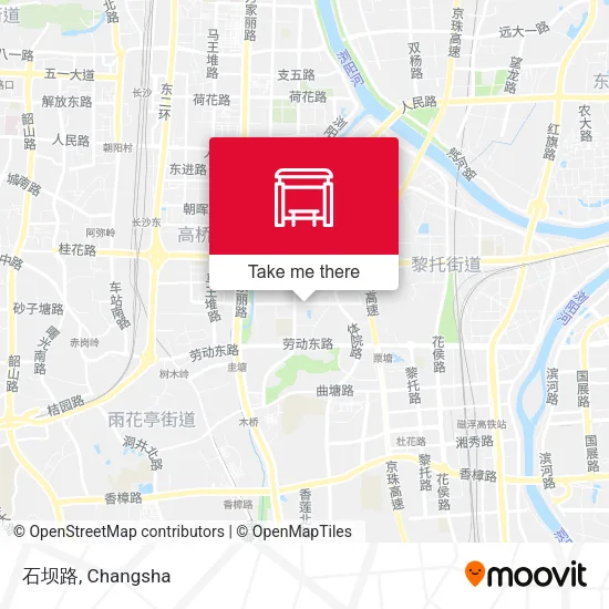 石坝路 map