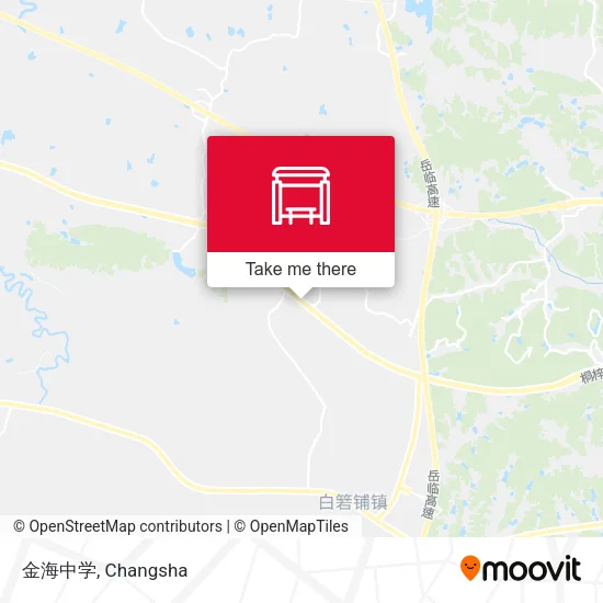 金海中学 map