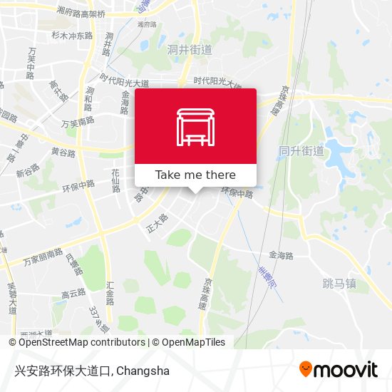 兴安路环保大道口 map