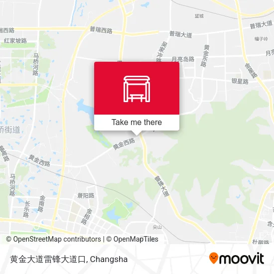 黄金大道雷锋大道口 map