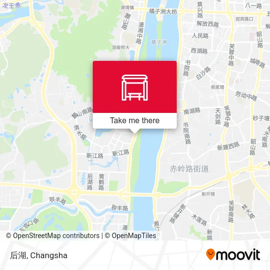 后湖 map