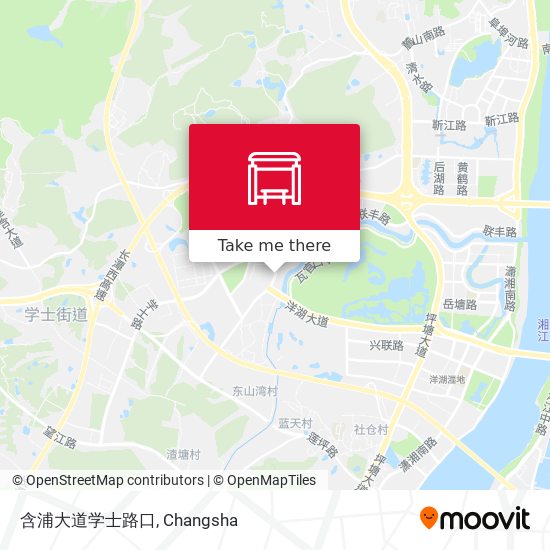 含浦大道学士路口 map