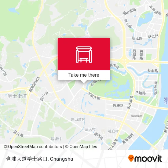 含浦大道学士路口 map