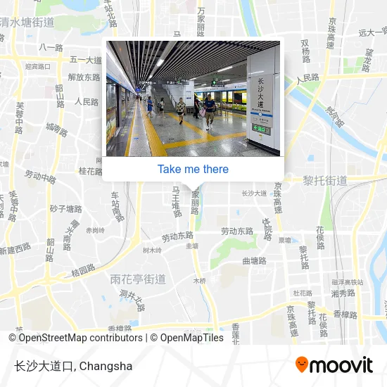 长沙大道口 map