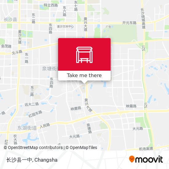 长沙县一中 map