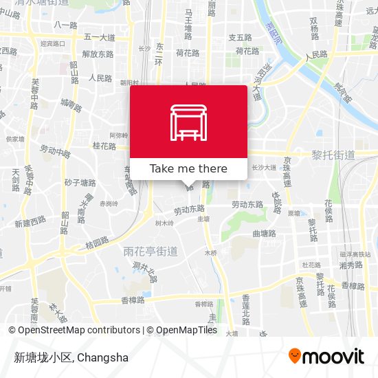 新塘垅小区 map