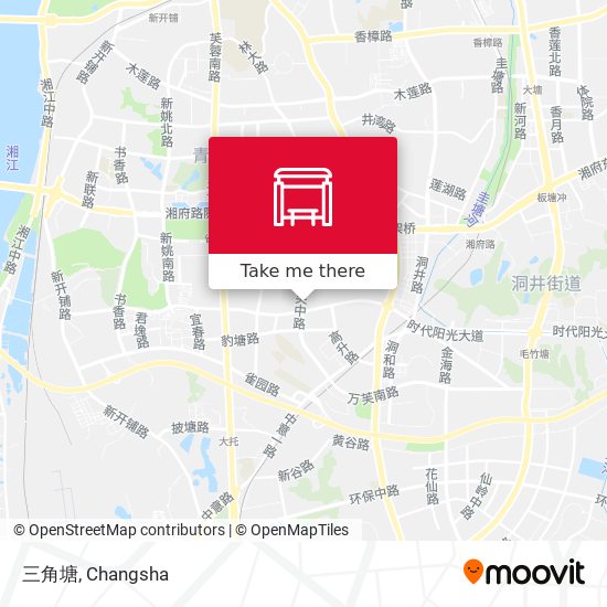 三角塘 map