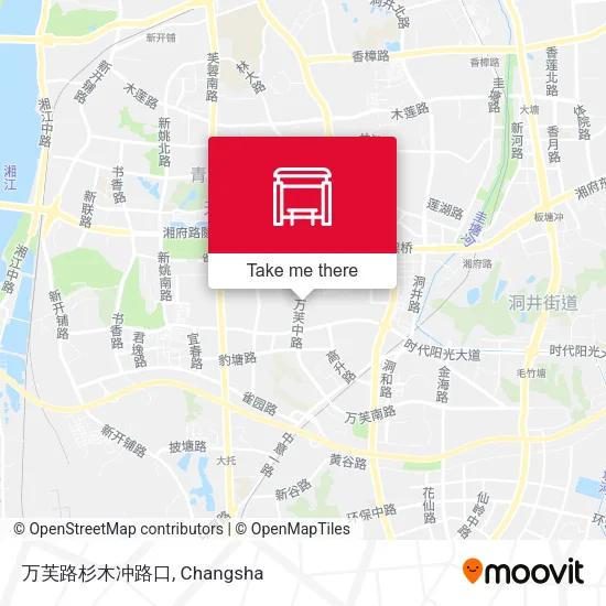 万芙路杉木冲路口 map