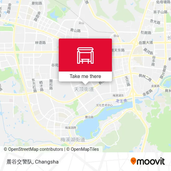 麓谷交警队 map