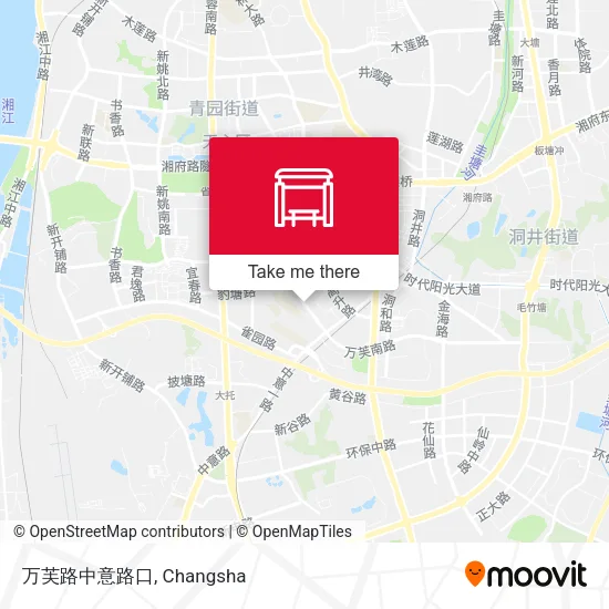 万芙路中意路口 map