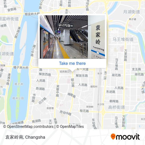 袁家岭南 map