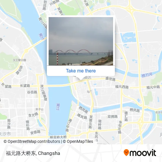 福元路大桥东 map