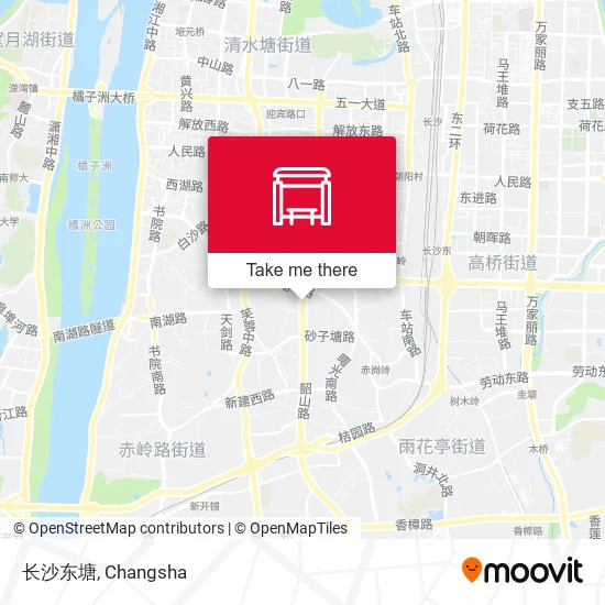 长沙东塘 map