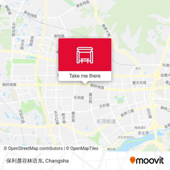 保利麓谷林语东 map