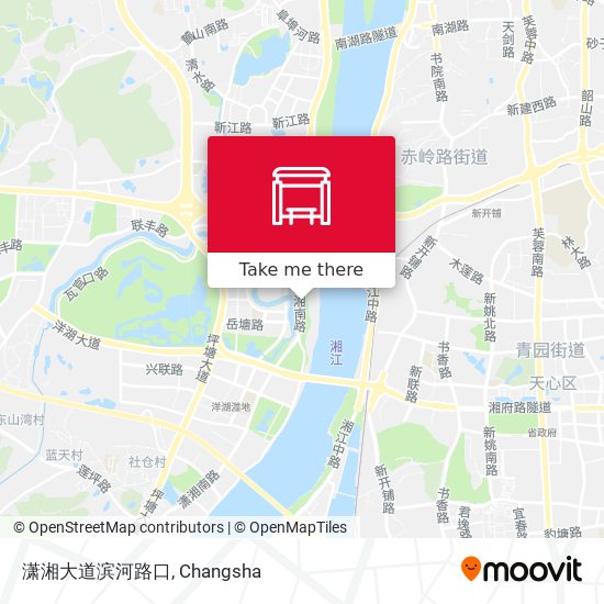 潇湘大道滨河路口 map