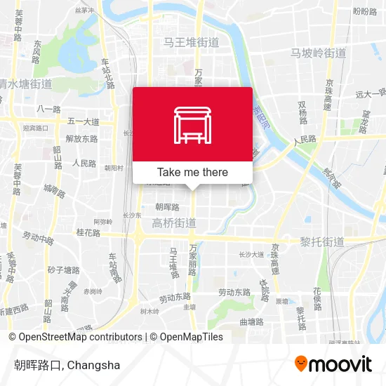 朝晖路口 map