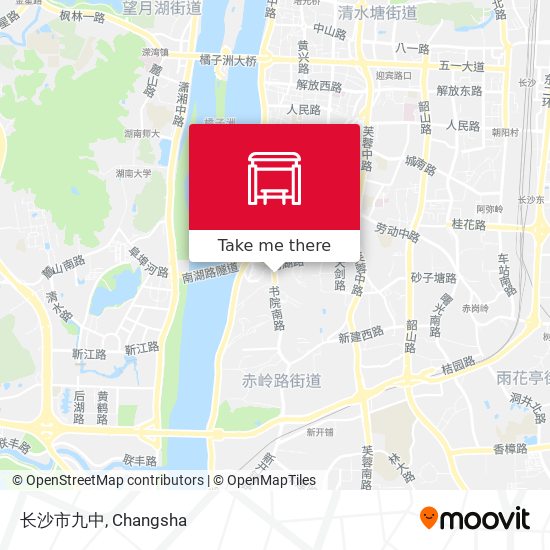 长沙市九中 map