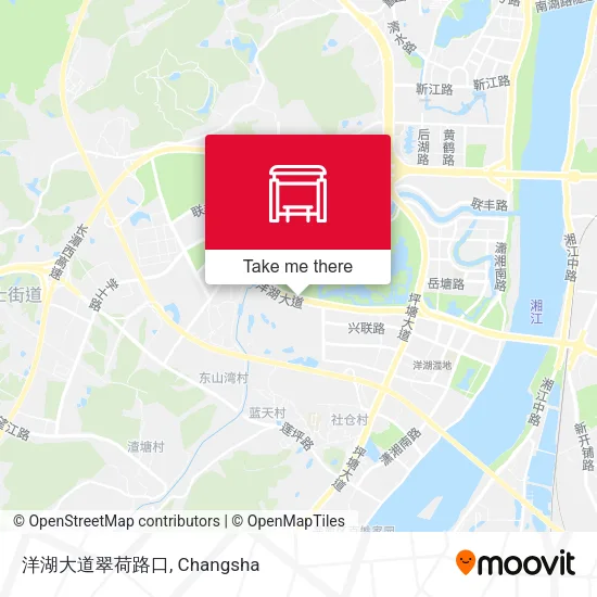洋湖大道翠荷路口 map