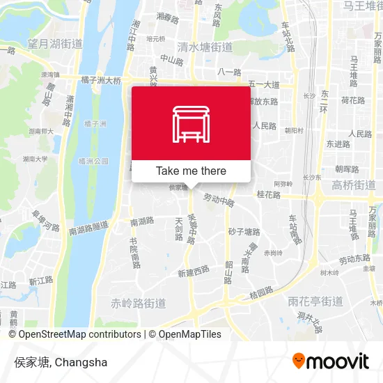 侯家塘 map