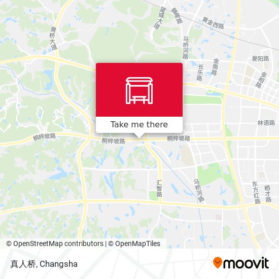真人桥 map