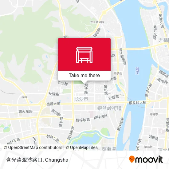 含光路观沙路口 map
