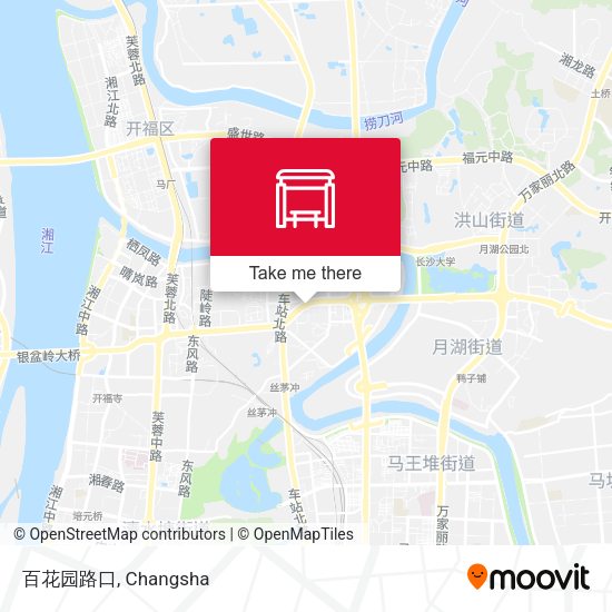 百花园路口 map
