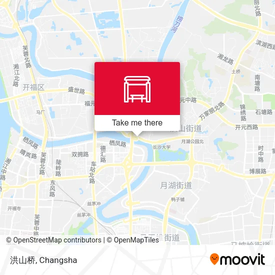 洪山桥 map
