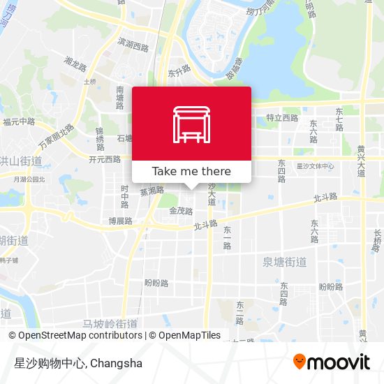星沙购物中心 map