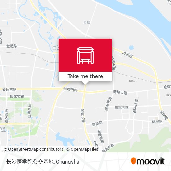 长沙医学院公交基地 map