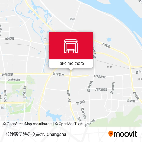 长沙医学院公交基地 map