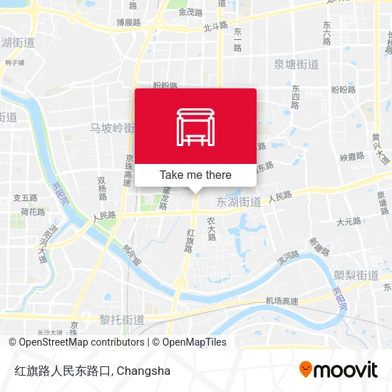 红旗路人民东路口 map