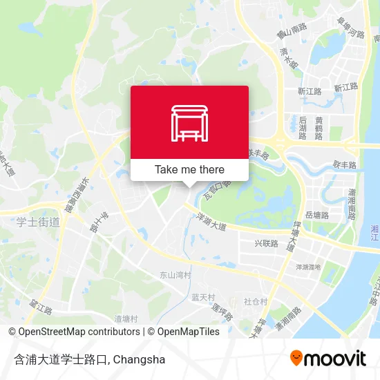 含浦大道学士路口 map