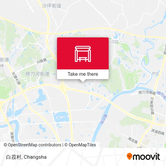 白霞村 map