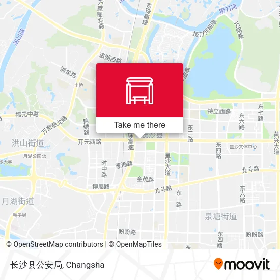 长沙县公安局 map