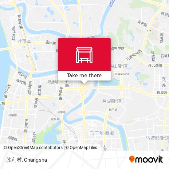 胜利村 map