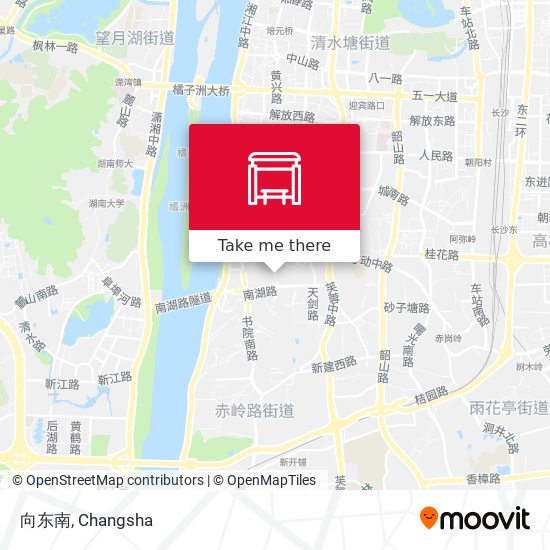 向东南 map