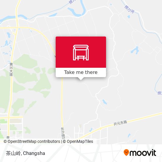茶山岭 map