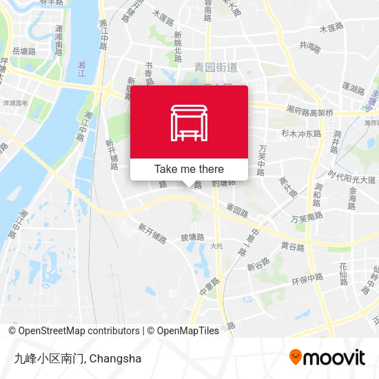 九峰小区南门 map