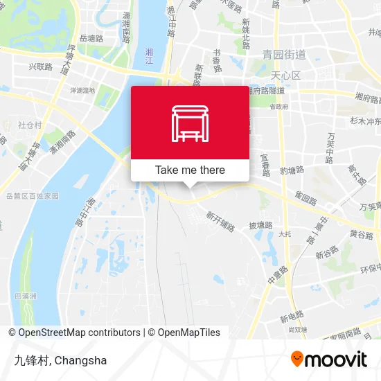 九锋村 map